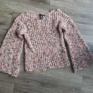 Forever 21 Fuzzy Sweater Flare Sleeves